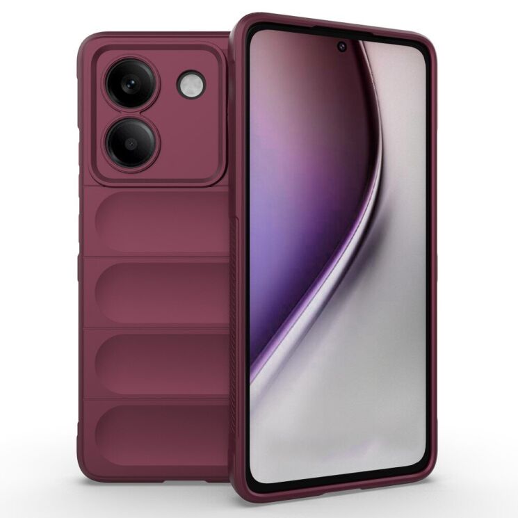 Защитный чехол Deexe Terra Case для Xiaomi Poco M7 Pro - Wine Red: фото 1 из 7