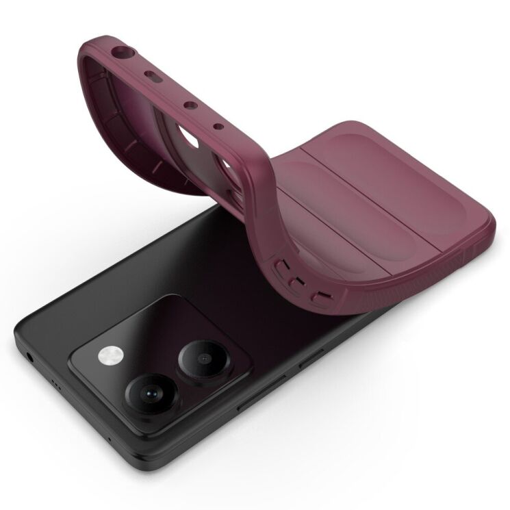 Защитный чехол Deexe Terra Case для Xiaomi Poco M7 Pro - Wine Red: фото 2 из 7