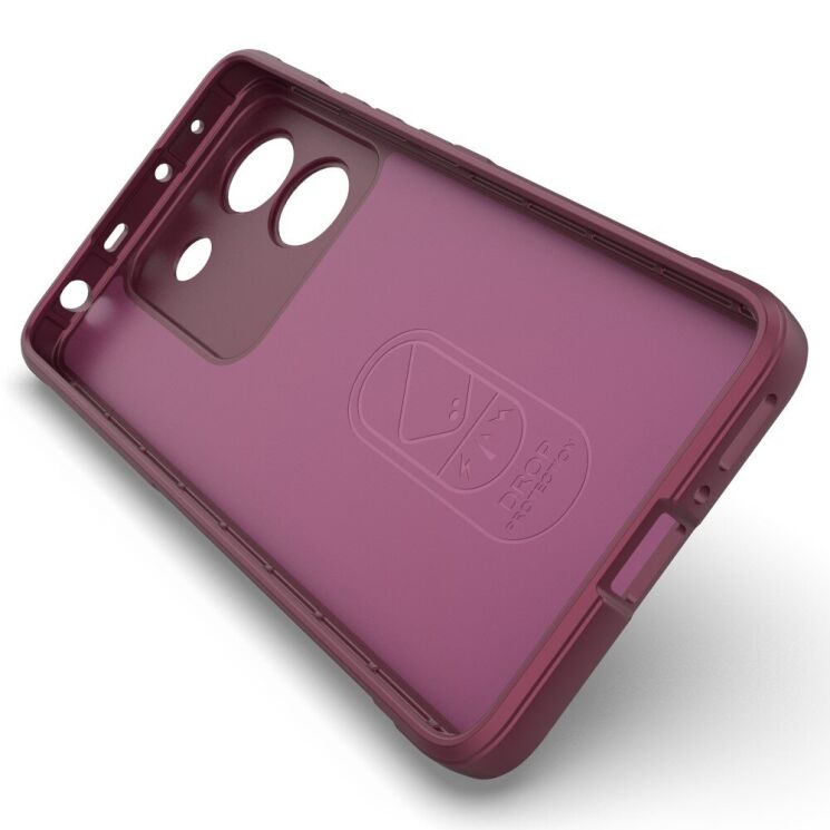 Защитный чехол Deexe Terra Case для Xiaomi Poco M7 Pro - Wine Red: фото 3 из 7