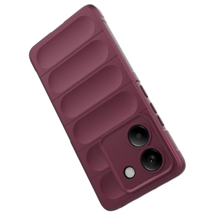 Защитный чехол Deexe Terra Case для Xiaomi Poco M7 Pro - Wine Red: фото 4 из 7