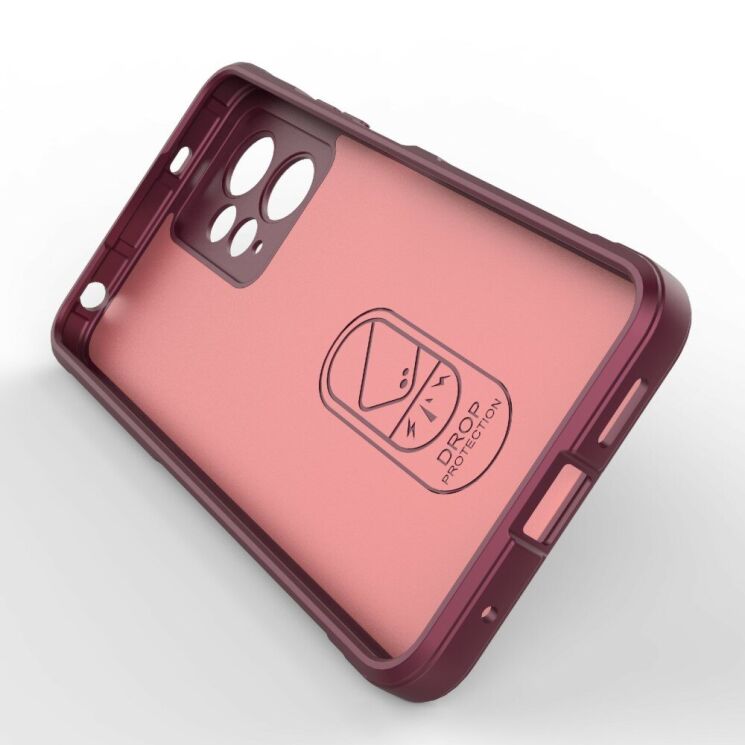 Защитный чехол Deexe Terra Case для Xiaomi Redmi Note 12 - Wine Red: фото 4 из 9