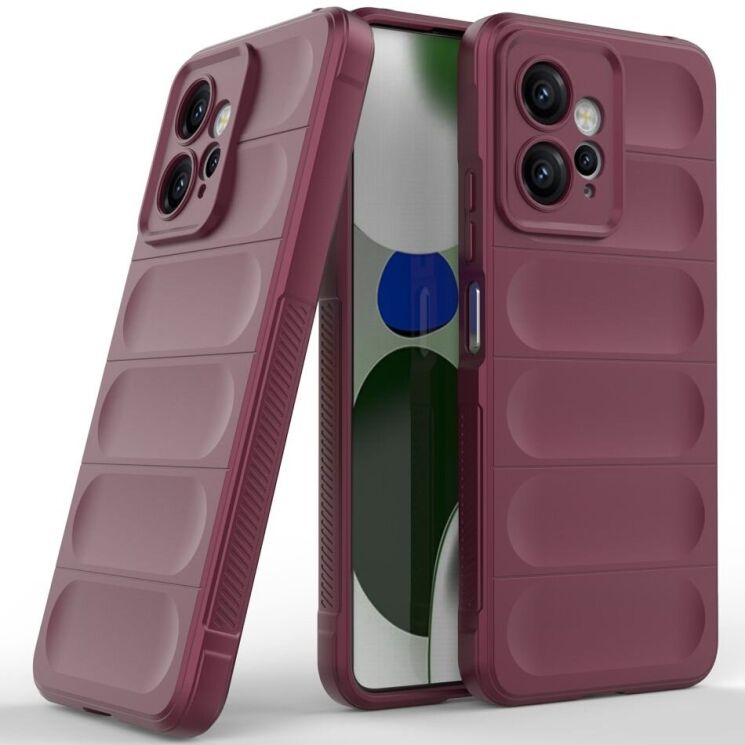 Защитный чехол Deexe Terra Case для Xiaomi Redmi Note 12 - Wine Red: фото 2 из 9