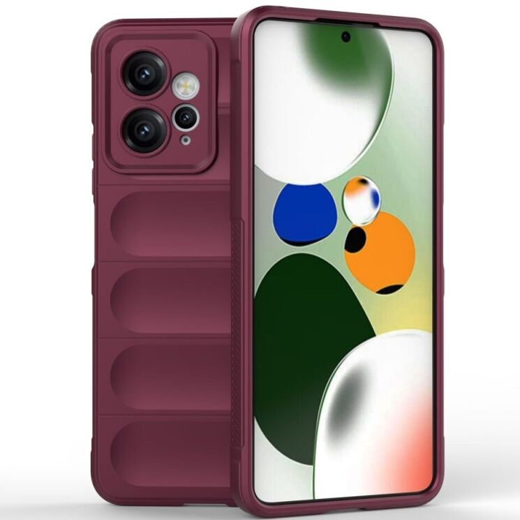 Защитный чехол Deexe Terra Case для Xiaomi Redmi Note 12 - Wine Red: фото 1 из 9