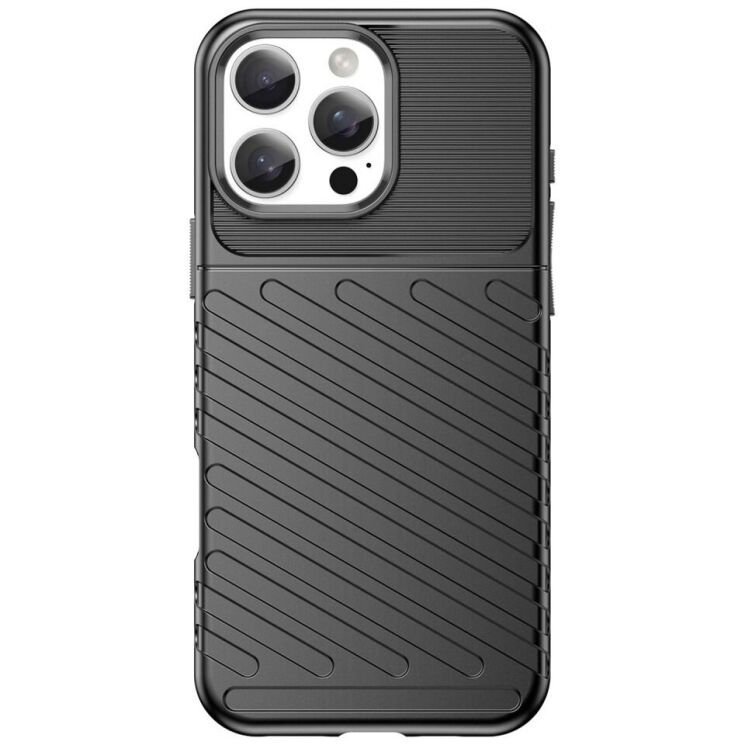 Защитный чехол Deexe Thunder Series для Apple iPhone 16 Pro - Black: фото 2 из 8