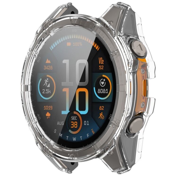Защитный чехол Deexe Watch Case для Garmin Fenix 8 (47mm) - Transparent: фото 5 из 7