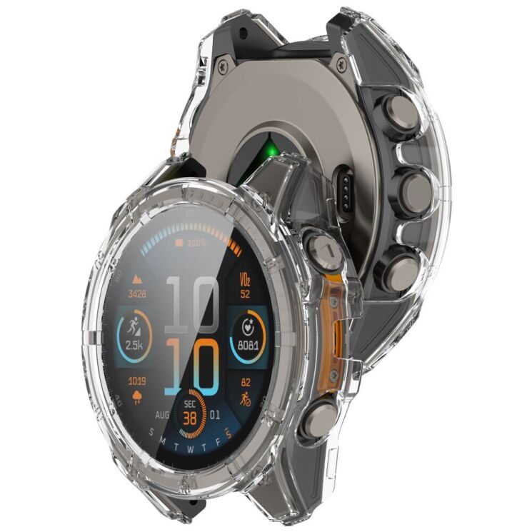Защитный чехол Deexe Watch Case для Garmin Fenix 8 (47mm) - Transparent: фото 6 из 7