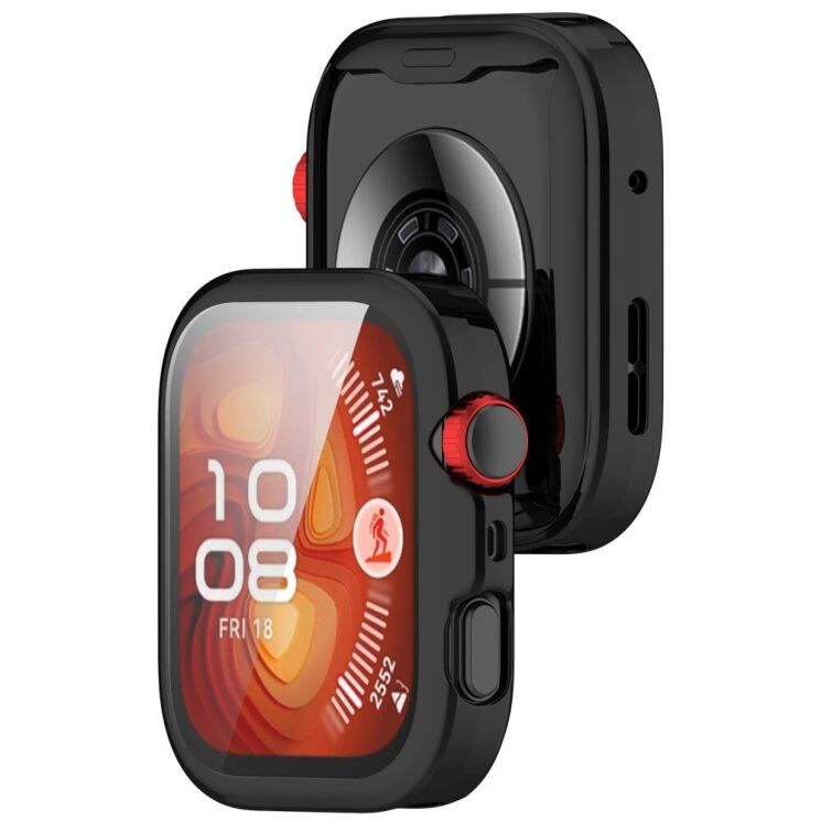 Защитный чехол Deexe Watch Case для Huawei Watch Fit 4 Pro - Black: фото 3 из 9