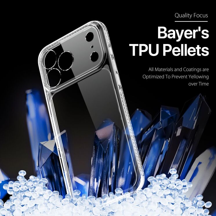 Захисний чохол DUX DUCIS Clin Series для iPhone 18 Pro / 17 Pro - Clear (423631C) Захисний чохол DUX DUCIS Clin Series для iPhone 18 Pro / 17 Pro - Clear: фото 6 з 10