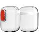 Защитный чехол DUX DUCIS PECK Series для Apple AirPods 1 / 2 - Clear Red (204530R). Фото 2 из 19