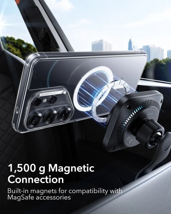 Защитный чехол ESR Classic Hybrid MagSafe для Samsung Galaxy S26 Ultra (S948) - Clear: фото 6 из 8