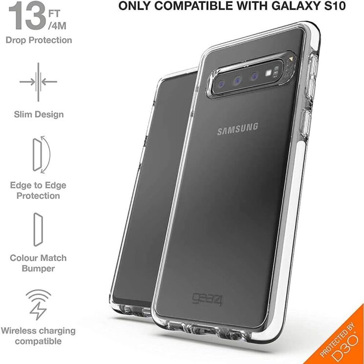 Захисний чохол Gear4 Piccadilly для Samsung Galaxy S10 (G973) SGS10B1PICWHT - White: фото 7 з 8