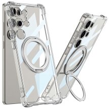 Защитный чехол GKK Airbag MagStand для Samsung Galaxy S25 Ultra (S938) - Transparent: фото 1 из 10