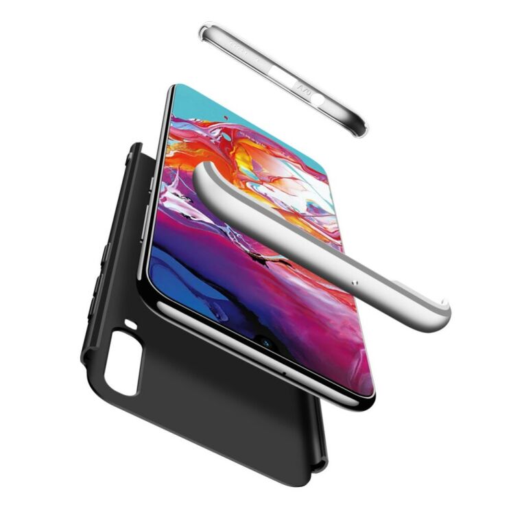 Захисний чохол GKK Double Dip Case для Samsung Galaxy A70 (A705) - Black / Silver: фото 3 з 9