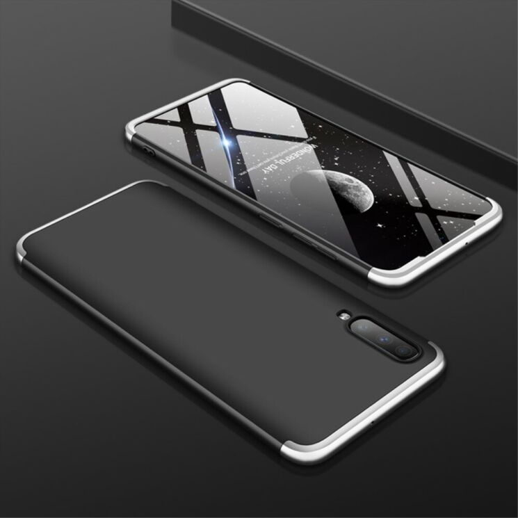 Захисний чохол GKK Double Dip Case для Samsung Galaxy A70 (A705) - Black / Silver: фото 2 з 9