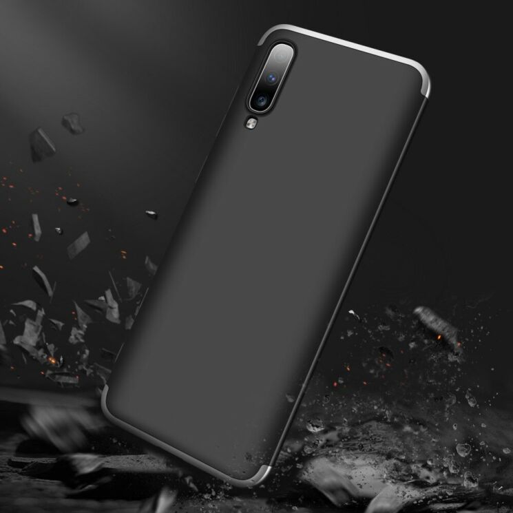 Захисний чохол GKK Double Dip Case для Samsung Galaxy A70 (A705) - Black / Silver: фото 6 з 9