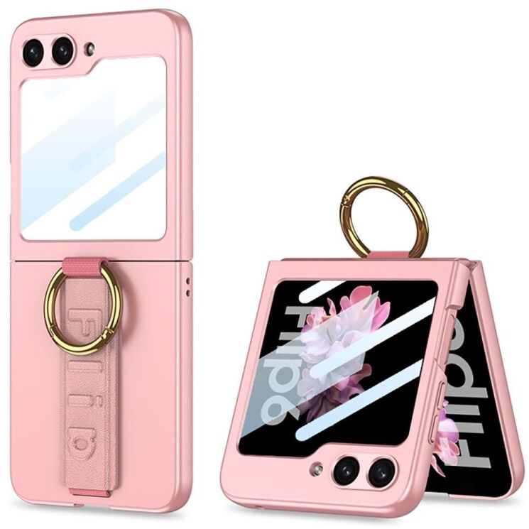 Захисний чохол GKK Hand Strap для Samsung Galaxy Flip 6 - Pink: фото 1 з 15