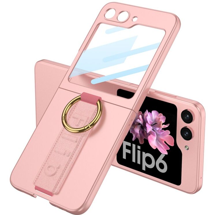 Захисний чохол GKK Hand Strap для Samsung Galaxy Flip 6 - Pink: фото 2 з 15