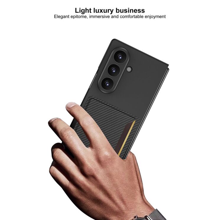 Захисний чохол GKK Slim Holder для Samsung Galaxy Fold 7 - Titanium Grey: фото 2 з 9