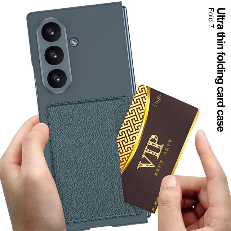Захисний чохол GKK Slim Holder для Samsung Galaxy Fold 7 - Titanium Grey: фото 5 з 9