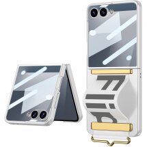 Защитный чехол GKK Strap Cover для Samsung Galaxy Flip 7 - Silver: фото 1 из 8