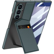 Захисний чохол GKK Wallet Kickstand для Samsung Galaxy Fold 7 - Green: фото 1 з 9