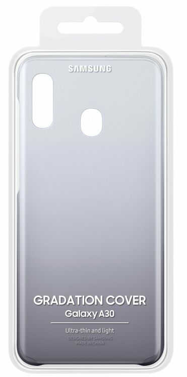 Защитный чехол Gradation Cover для Samsung Galaxy A30 (A305) EF-AA305CBEGRU - Black: фото 5 из 5