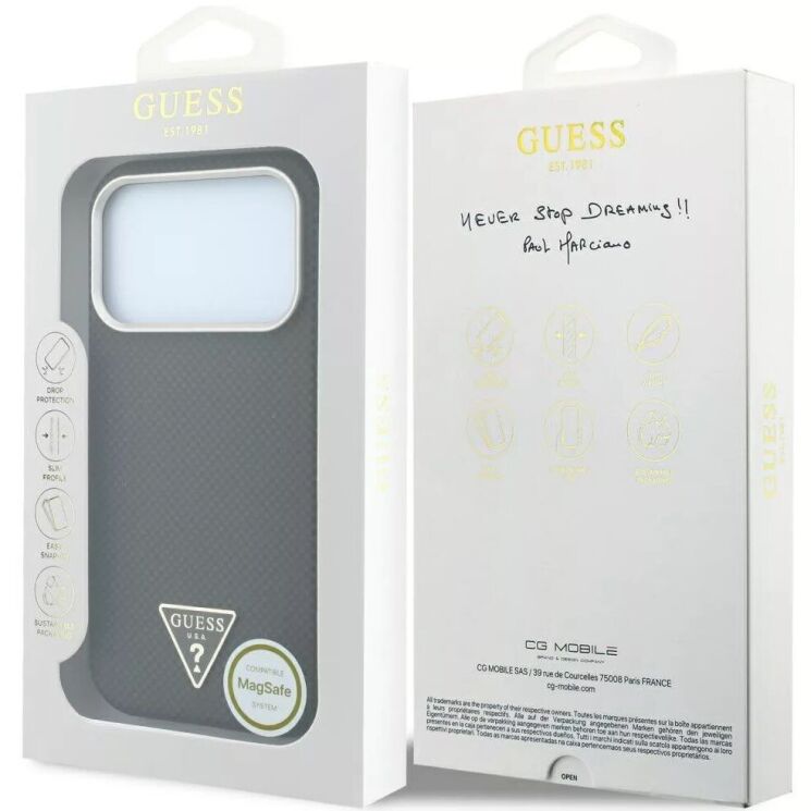 Захисний чохол Guess Kevlar Triangle Logo MagSafe для iPhone 18 Pro Max / 17 Pro Max (GUHMP18X6PWKSGTW) - Brown (423958Z) Захисний чохол Guess Kevlar Triangle Logo MagSafe для iPhone 18 Pro Max / 17 Pro Max (GUHMP18X6PWKSGTW) - Brown: фото 7 з 10