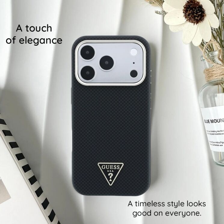 Захисний чохол Guess Kevlar Triangle Logo MagSafe для iPhone 18 Pro Max / 17 Pro Max (GUHMP18X6PWKSGTW) - Brown (423958Z) Захисний чохол Guess Kevlar Triangle Logo MagSafe для iPhone 18 Pro Max / 17 Pro Max (GUHMP18X6PWKSGTW) - Brown: фото 8 з 10