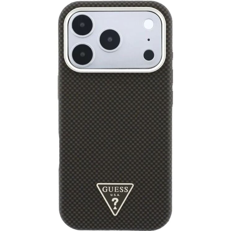 Захисний чохол Guess Kevlar Triangle Logo MagSafe для iPhone 18 Pro Max / 17 Pro Max (GUHMP18X6PWKSGTW) - Brown (423958Z) Захисний чохол Guess Kevlar Triangle Logo MagSafe для iPhone 18 Pro Max / 17 Pro Max (GUHMP18X6PWKSGTW) - Brown: фото 2 з 10