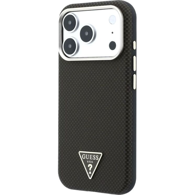 Захисний чохол Guess Kevlar Triangle Logo MagSafe для iPhone 18 Pro Max / 17 Pro Max (GUHMP18X6PWKSGTW) - Brown (423958Z) Захисний чохол Guess Kevlar Triangle Logo MagSafe для iPhone 18 Pro Max / 17 Pro Max (GUHMP18X6PWKSGTW) - Brown: фото 4 з 10