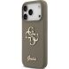 Защитный чехол Guess Silicone Big 4G Script для iPhone 17 Pro Max (GUHCP17XSC4GSMW) - Brown (402888Z). Фото 3 из 8