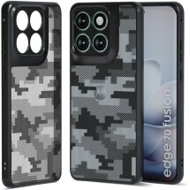 Защитный чехол IBMRS Military для Motorola Edge 70 Fusion - Grid Camouflage: фото 1 из 7