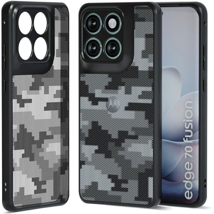 Защитный чехол IBMRS Military для Motorola Edge 70 Fusion - Grid Camouflage: фото 1 из 7
