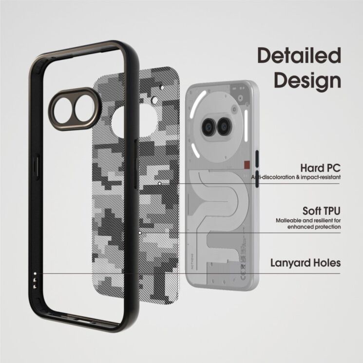 Защитный чехол IBMRS Military для Nothing Phone (2a) / Phone (2a) Plus - Artistic Camouflage: фото 2 из 5