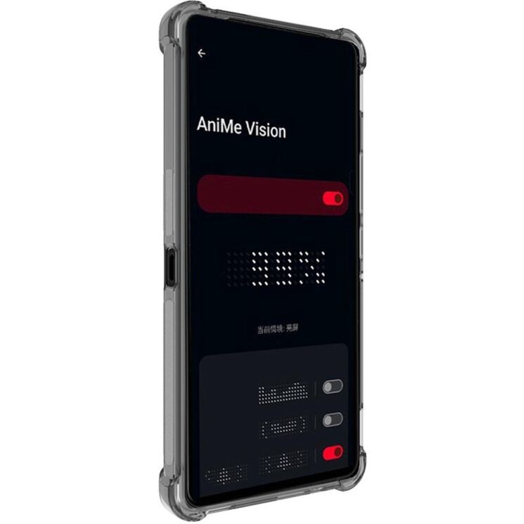Защитный чехол IMAK Airbag MAX Case для ASUS ROG Phone 9 / 9 Pro - Transparent Black: фото 3 из 10