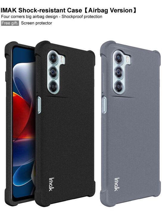 Защитный чехол IMAK Airbag Sand Case для Motorola Moto G200 - Black: фото 6 из 12