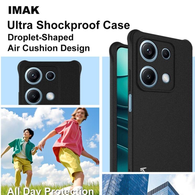 Защитный чехол IMAK Airbag Sand Case для Xiaomi Redmi Note 14S - Matte Black: фото 5 из 10