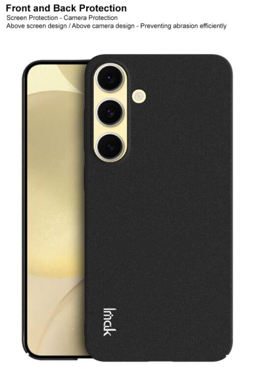 Защитный чехол IMAK Cowboy Hard Shell для Samsung Galaxy S25 Plus (S936) - Matte Black: фото 10 из 10