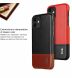Защитный чехол IMAK Leather Series для Apple iPhone 11 - Red / Black (269174RB). Фото 8 из 9