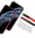 Защитный чехол IMAK Leather Series для Apple iPhone 11 - Red / Black (269174RB). Фото 7 из 9