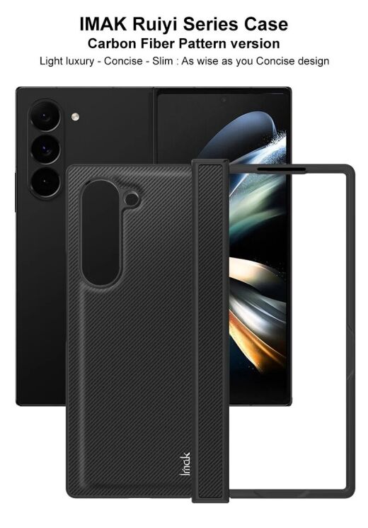 Защитный чехол IMAK Ruiyi Series (FF) для Samsung Galaxy Fold 6 - Black: фото 7 из 12