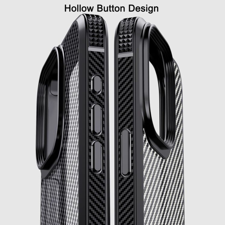 Захисний чохол IPAKY Carbon Fiber для Apple iPhone 15 - Black: фото 4 з 10
