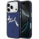 Защитный чехол Karl Lagerfeld IML Choupettes Karl Script Logo MagSafe для iPhone 17 Pro (KLHMP17L5HKSCAB) - Blue (422728L). Фото 1 из 8