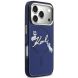 Защитный чехол Karl Lagerfeld IML Choupettes Karl Script Logo MagSafe для iPhone 17 Pro (KLHMP17L5HKSCAB) - Blue (422728L). Фото 4 из 8