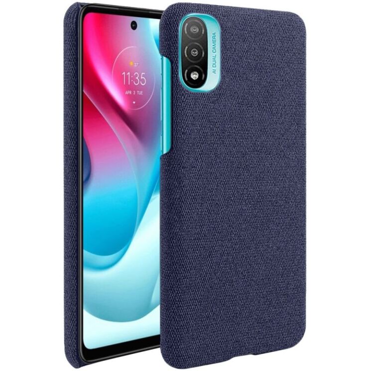 Защитный чехол KSQ Cloth Style для Motorola Moto E20 / E40 - Blue: фото 1 из 6