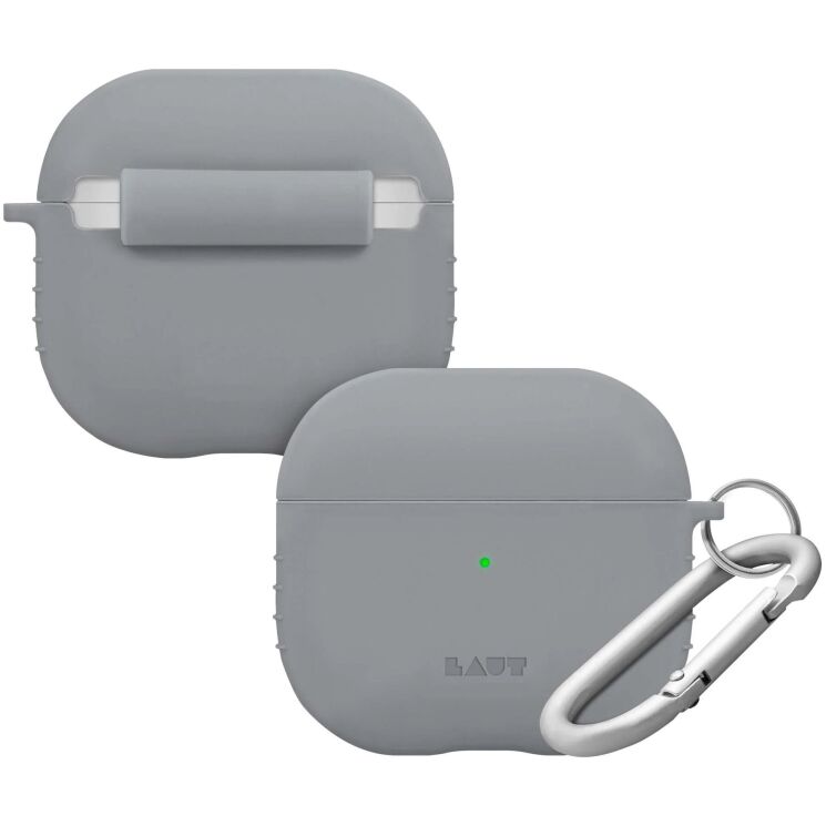 Защитный чехол Laut POD для Apple AirPods 4 - Gray: фото 3 из 4