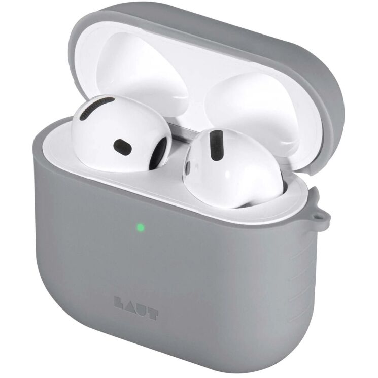 Защитный чехол Laut POD для Apple AirPods 4 - Gray: фото 2 из 4