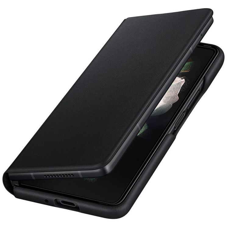 Захисний чохол Leather Flip Cover для Samsung Galaxy Fold 3 (EF-FF926LBEGRU) - Black: фото 4 з 6