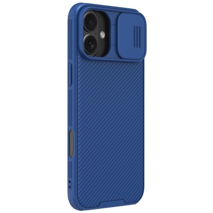 Защитный чехол NILLKIN CamShield Pro для Apple iPhone 16 Plus - Blue: фото 3 из 16