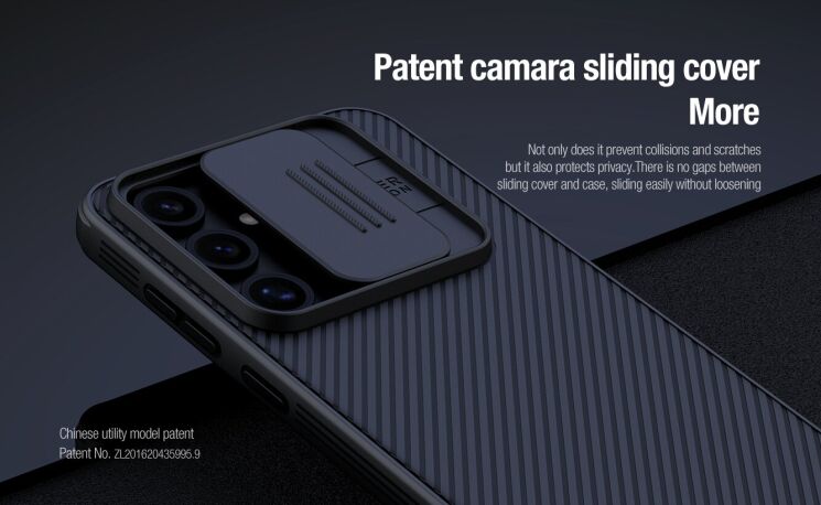 Защитный чехол NILLKIN CamShield Pro для Samsung Galaxy S24 FE (S721) - Black: фото 8 из 20